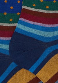 Gallo STRIPE PATTERN AND POLKA DOTS - Knee high socks - royal aria