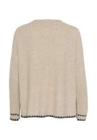 Cream CRONIE - Neuletakki - string black