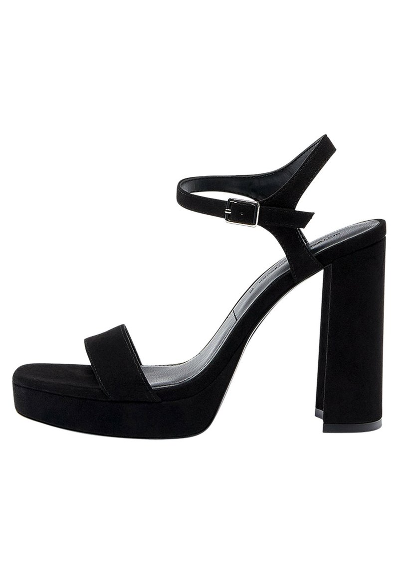 PULL&BEAR Sandalen met plateauzool zwart PULL&BEAR Sandalen met plateauzool zwart