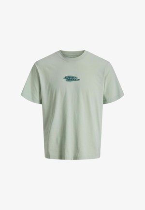 Jack & Jones, Plus Size - Trükipildiga T-särk - aqua gray