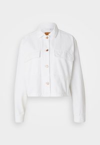 GAP CROP SHACKET - Džinsa auduma jaka - optic white