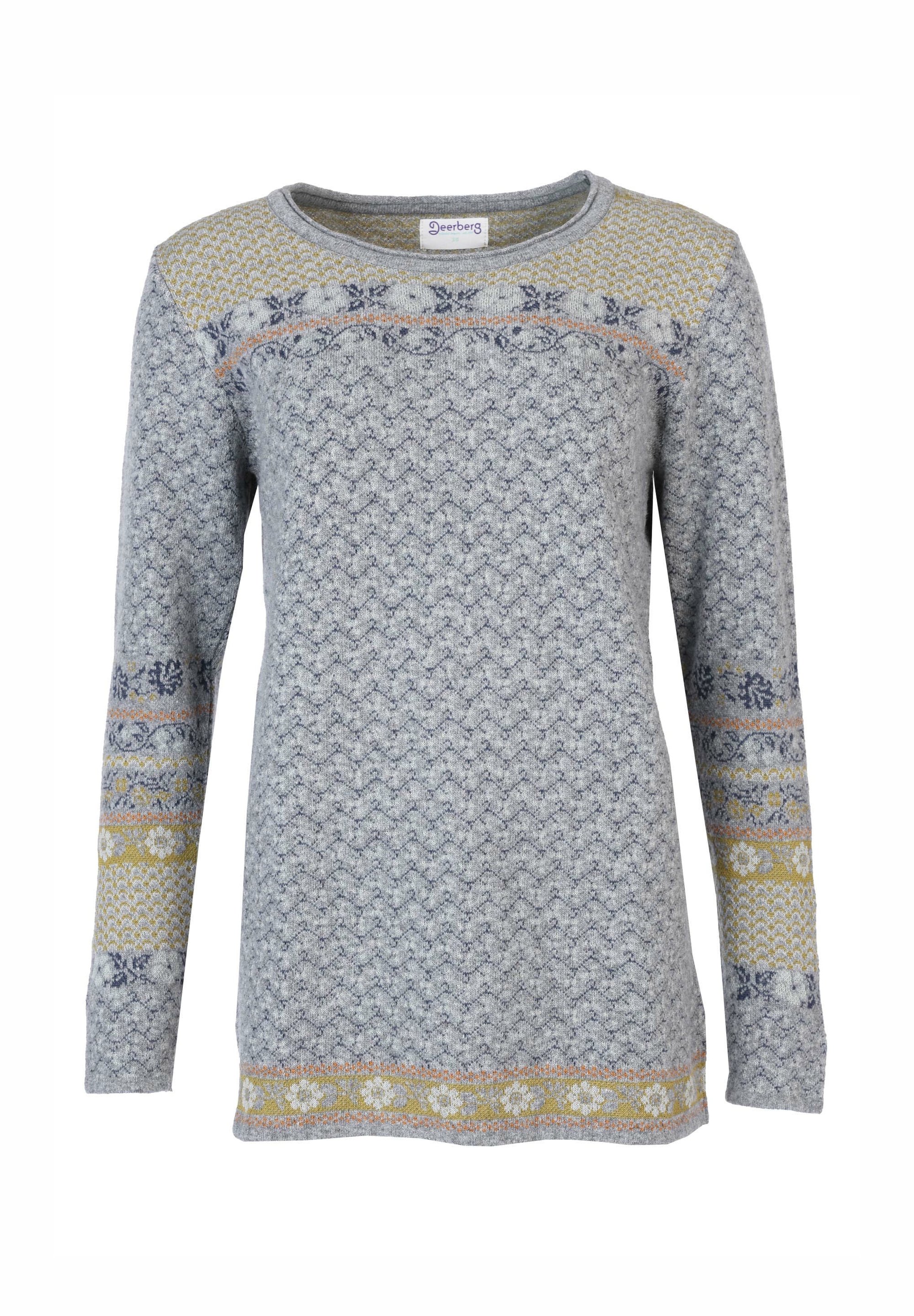 Deerberg LUPINA Strickpullover grey/grau Zalando