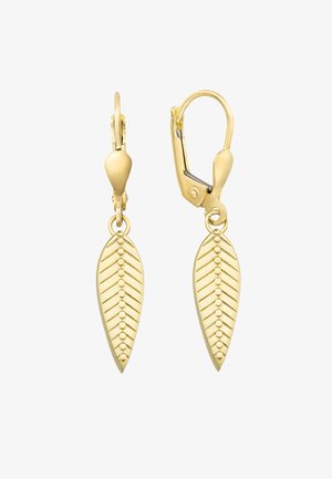 Balia FEDER - Boucles d'oreilles - weiß goldfarben