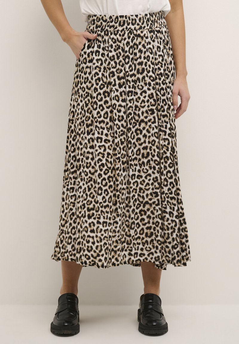 Damen Jeansröcke | Kaffe KAVILIA AMBERMaxirockchalk sand black leo print/schwarz - KC67576 Damen Jeansröcke | Kaffe KAVILIA AMBERMaxirockchalk sand black leo print/schwarz - KC67576