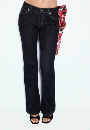 Stradivarius, D67 SLIM FIT BOOT-CUT JEANS 04867175 - Jean bootcut - mottled dark blue