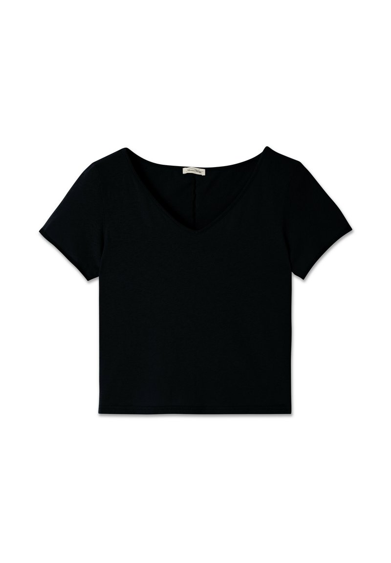American vintage T-shirt basic zwart