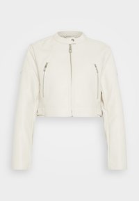 ONLBEST MOTO JACKET - Faux leather jacket - pumice stone