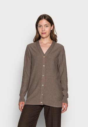ESSENTIAL - Neuletakki - brown melange
