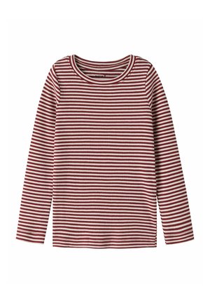 Name it, LONG SLEEVED TOP SLIM FIT UNISEX - Блуза с дълги ръкави - red