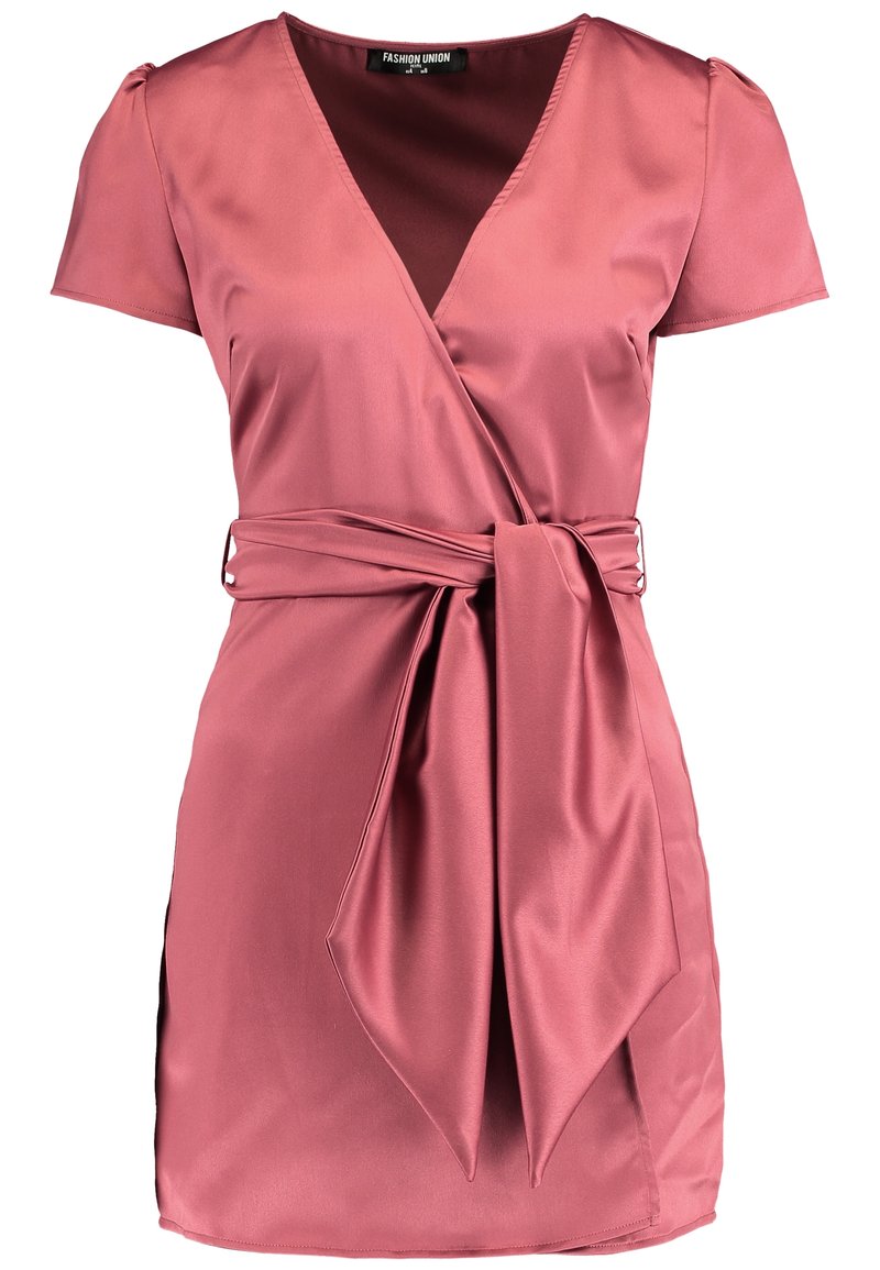 slim fit dress slacks Flirty Flounce Wrap Dress