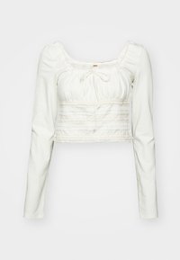 SCARLET SMOCKED  - Long sleeved top - clean ivory
