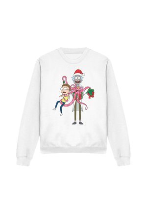 Cotton Soul, CHRISTMAS, MERRY RICKMAS GIFT FOR MORTY - Sweatshirt - white
