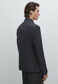 Massimo Dutti CHECK  - Suit jacket - dark blue