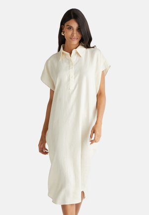 MIDI - Robe chemise - beige