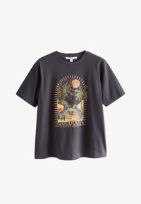 Non sélectionné, charcoal grey embroidered graphic