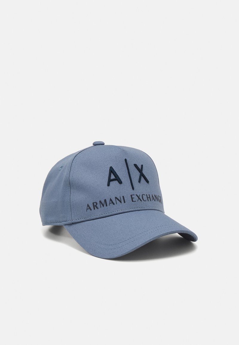 Armani Exchange BASEBALL UNISEX - Šiltovka - flint stone/navy