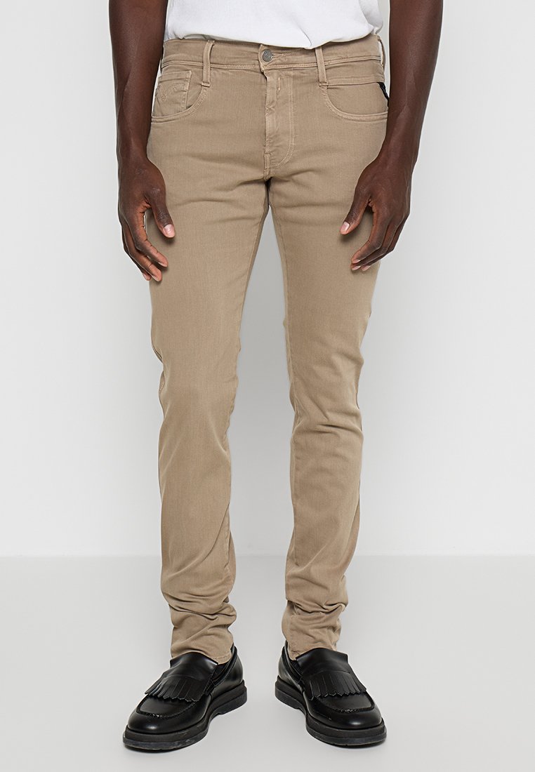 Replay Slim fit jeans zandkleur