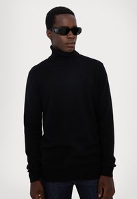 KNITID CASHMERE ROLL NECK - Džemper - black