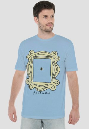 Cotton Soul, FRIENDS THE GOLD FRAME - Print T-shirt - light blue