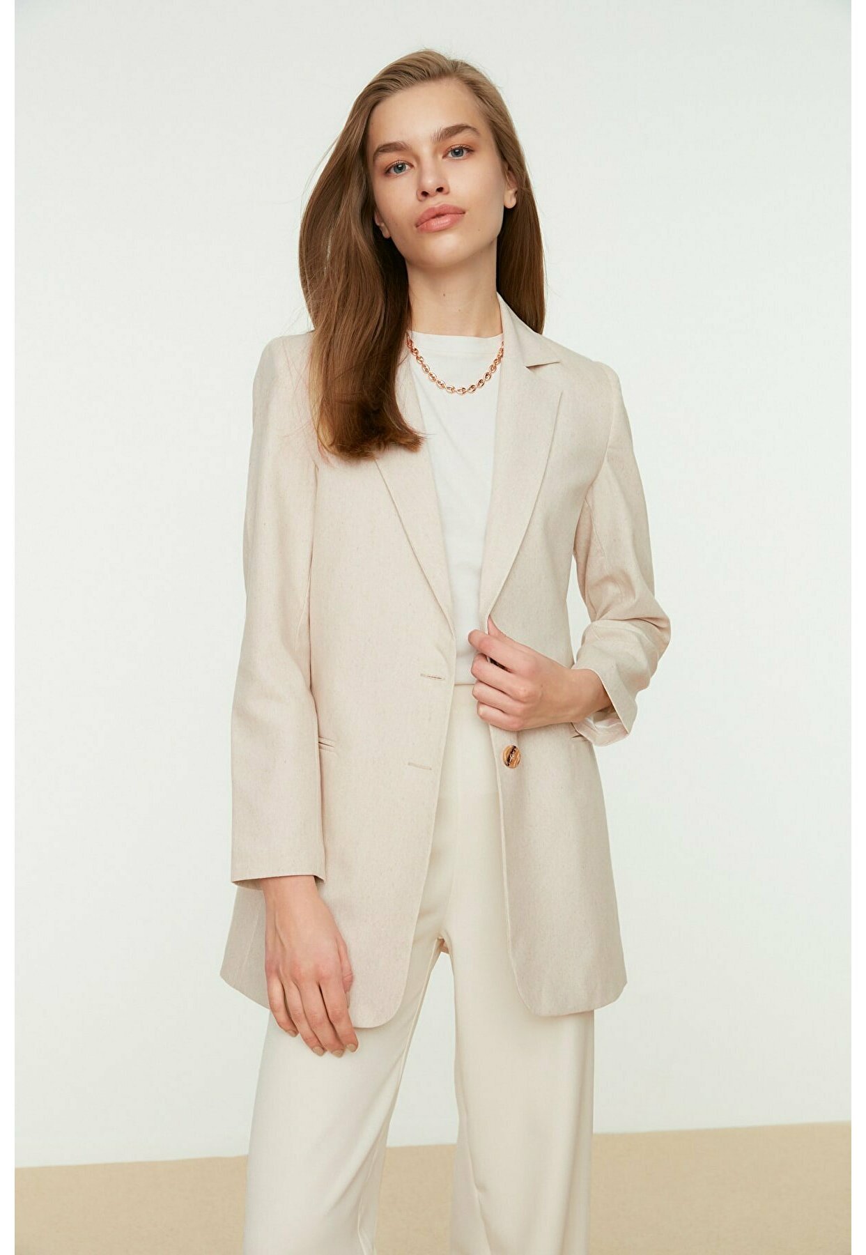 Trendyol Modest Blazer - beige - Zalando.nl