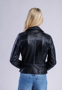 Freaky Nation Kožená bunda - black black