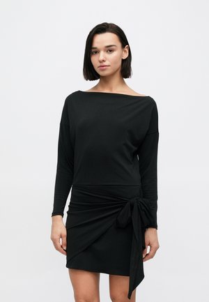 DRAPED MINI DRESS - Cocktailkleid/festliches Kleid - black