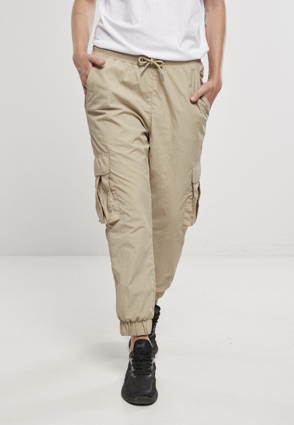 HIGH WAIST CRINKLE - Cargohose - concrete