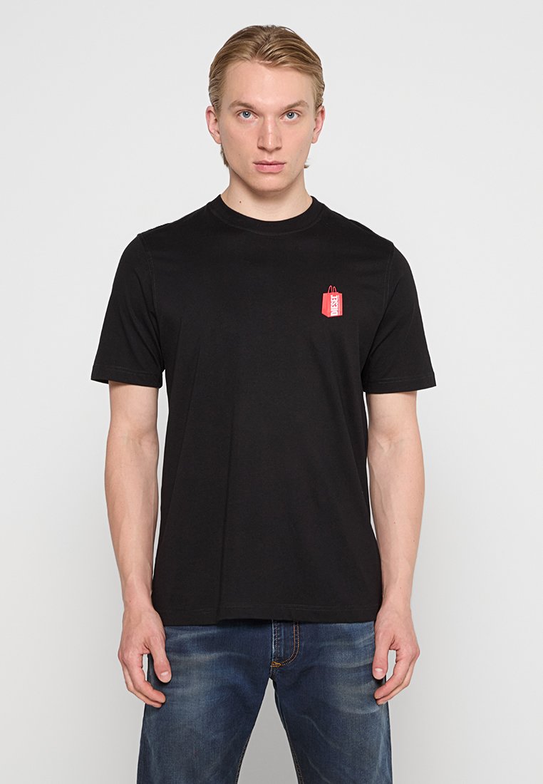 Diesel T-shirt basic zwart