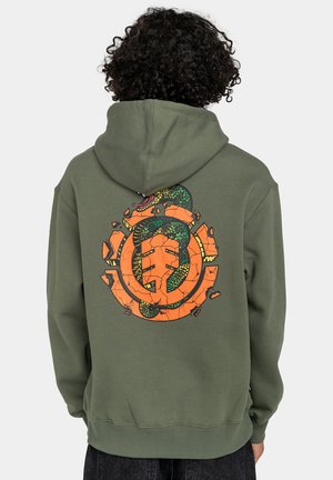 Element SNAKE - Sweat à capuche - green