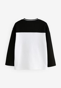 Next VARSITY REGULAR FIT - Ilgarankovis viršutinės dalies drabužis - black white