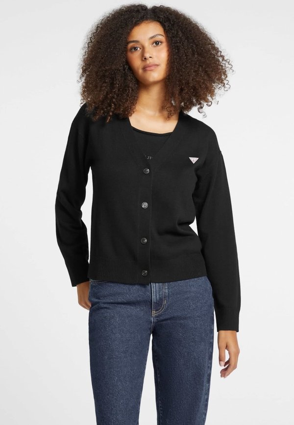 MIX MINI-DREIECK - Strickjacke - schwarz