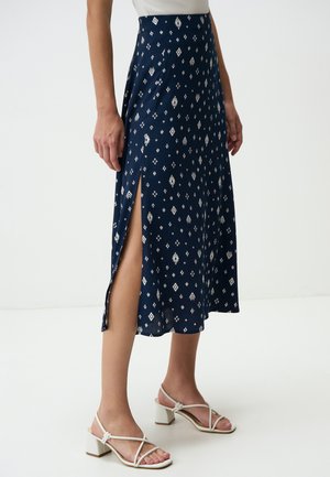 Jimmy Key HIGH WAIST  - A-line skirt - dark blue