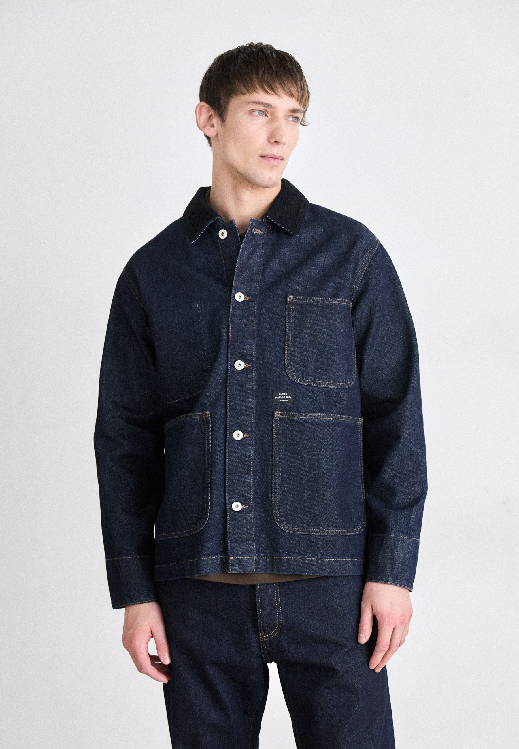 Mads Nørgaard ARIZONA CHORE JACKET - Denim jacket - blue rinse