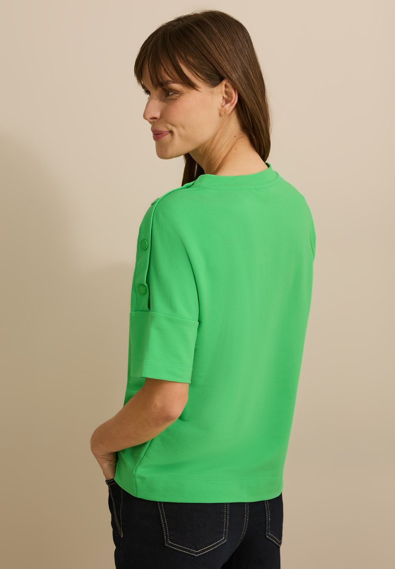 Cecil KNOPFDETAIL - T-paita - grün