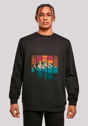 BERG SONNENUNTERGANG RETRO - Sweatshirt - schwarz