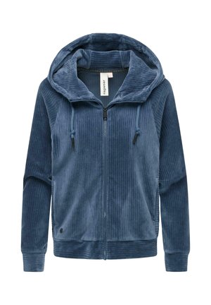 Sweater met rits - indigo blue