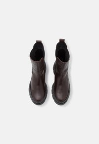 Zign LEATHER - Botas de tornozelo com plataforma - dark brown