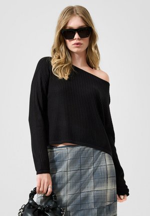 QS, STRICKPULLOVER - Pullover - schwarz
