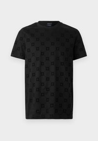 BERNO - Nyomott mintás póló - black