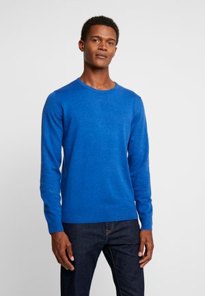 TOM TAILOR CREW NECK  - Strickpullover - dark active blue melange