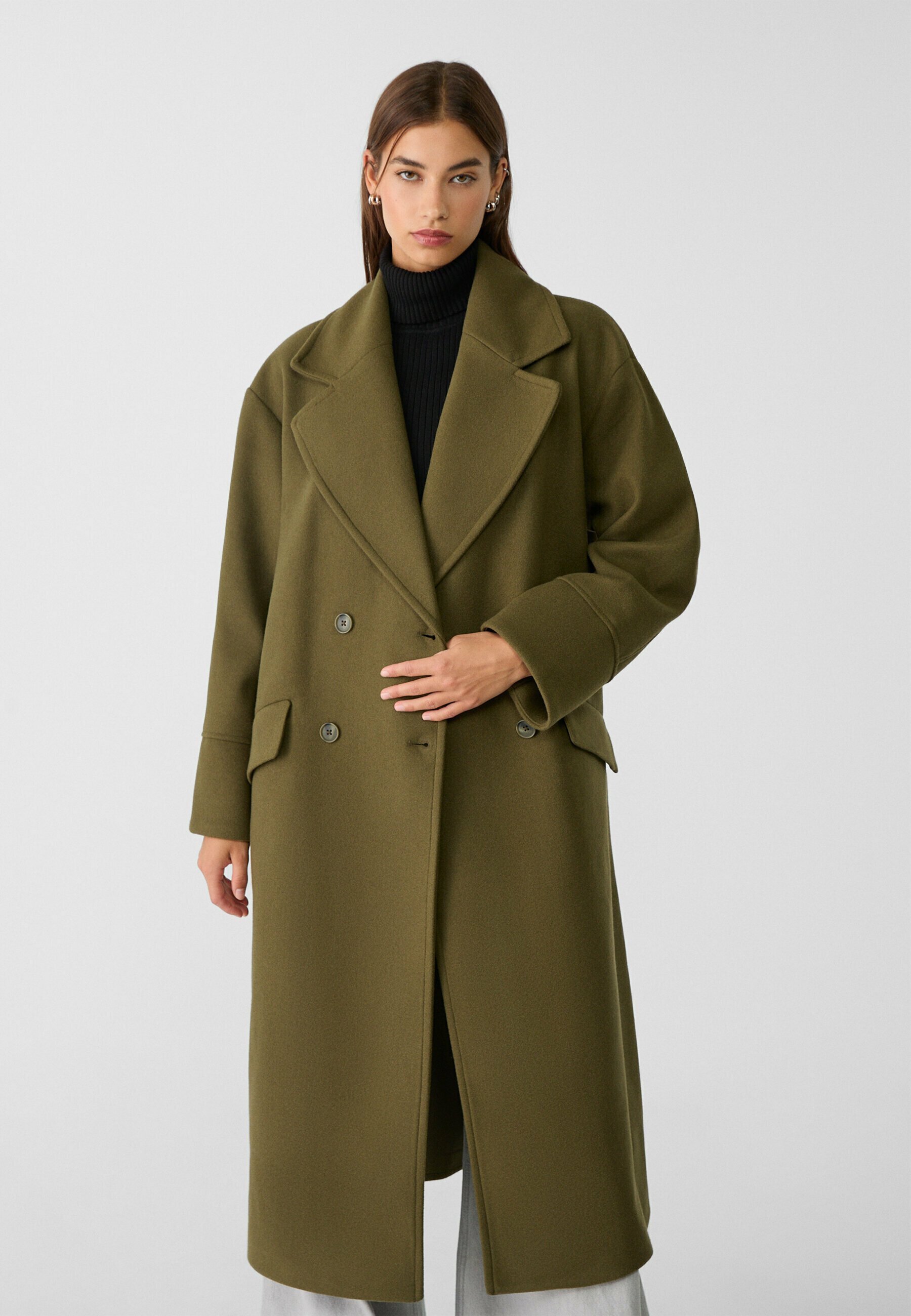 Trench Cappotto Lungo Stradivarius Cappotto Quadri Stradivarius