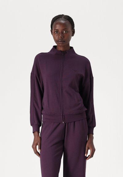 Emporio Armani FULL ZIP SWEATSHIRT - Bluză de pijama - mora blackberry