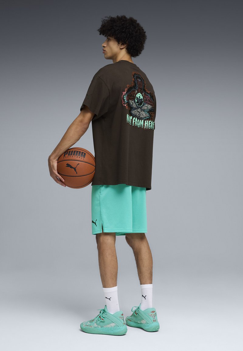 Puma MELO WORLD OVERSIZED T-SHIRT - Triko s potiskem - crystal black