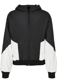 Urban Classics FRAUEN LADIES PADDED 2-TONE BATWING JACKET - Bomber stiliaus striukė - black/white
