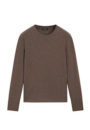 Massimo Dutti, T-shirt à manches longues - mottled brown