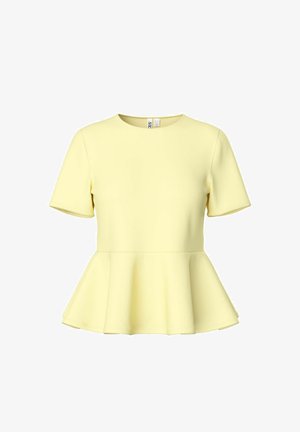 Pieces, BLUSE PCALISA PEPLUM - Blouse - french vanilla