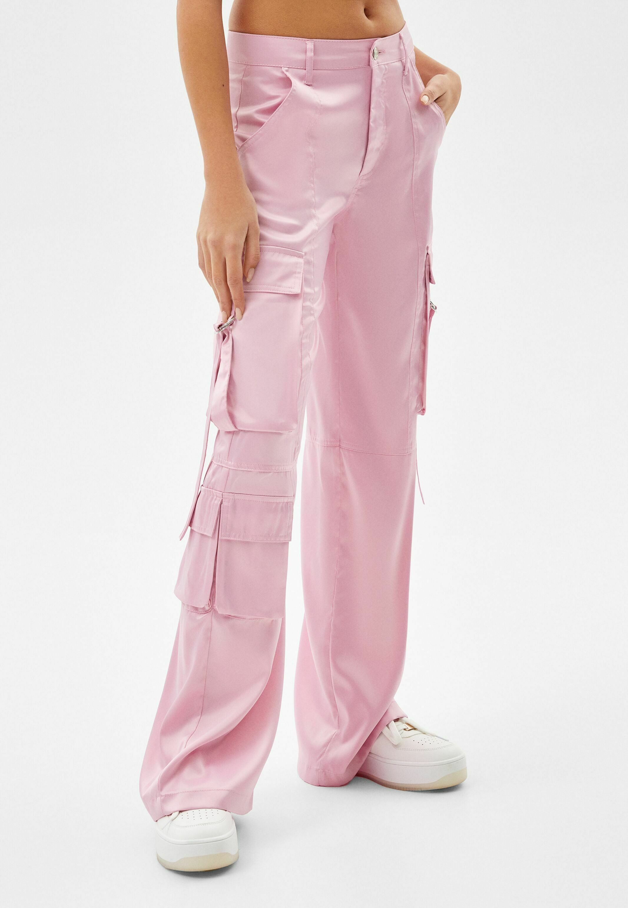 Bershka Cargo trousers - pink - Zalando.ie