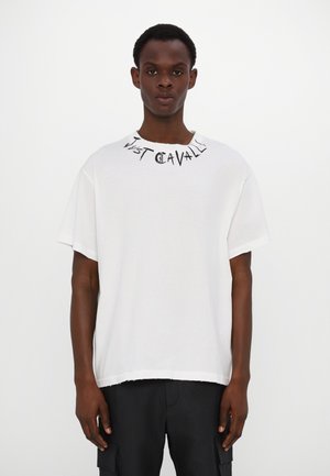 O PALM NECK LOGO - T-shirt print - white
