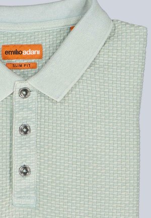 Emilio Adani, POLOSHIRT MIT STRUKTURIERTER WARENOBERFLÄCHE - Polo shirt - hellgruen
