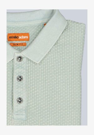 Emilio Adani, POLOSHIRT MIT STRUKTURIERTER WARENOBERFLÄCHE - Polo shirt - hellgruen